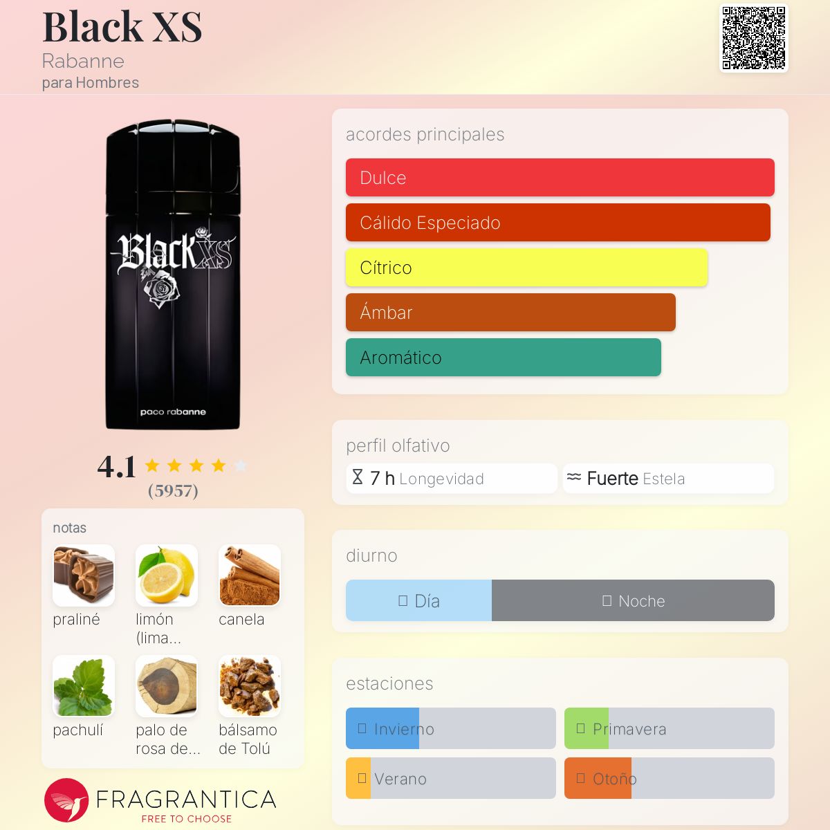 Black XS Rabanne Descriptiva
