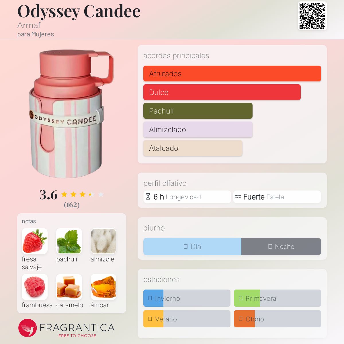 Odyssey Candee Armaf Descriptiva